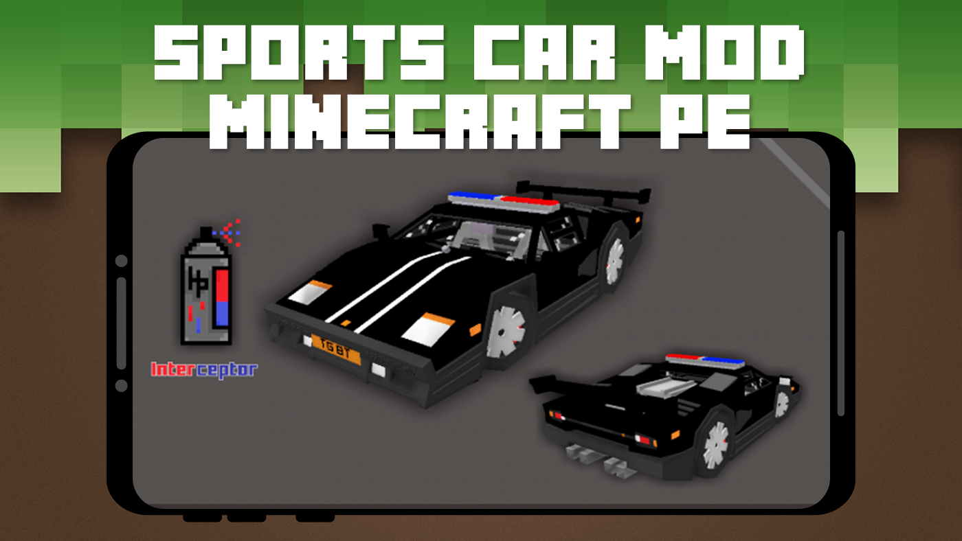 اسکرین شات 4 برنامه Sports Car Mod for Minecraft