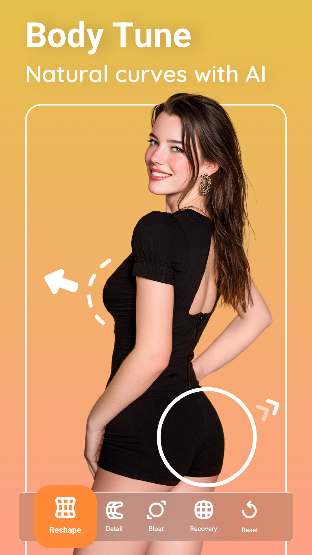اسکرین شات 3 برنامه Peachy: Face App & Body Editor
