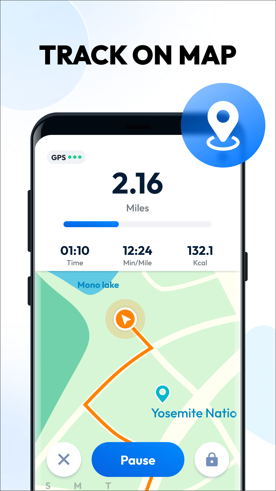 اسکرین شات 3 برنامه Pedometer - Step Counter