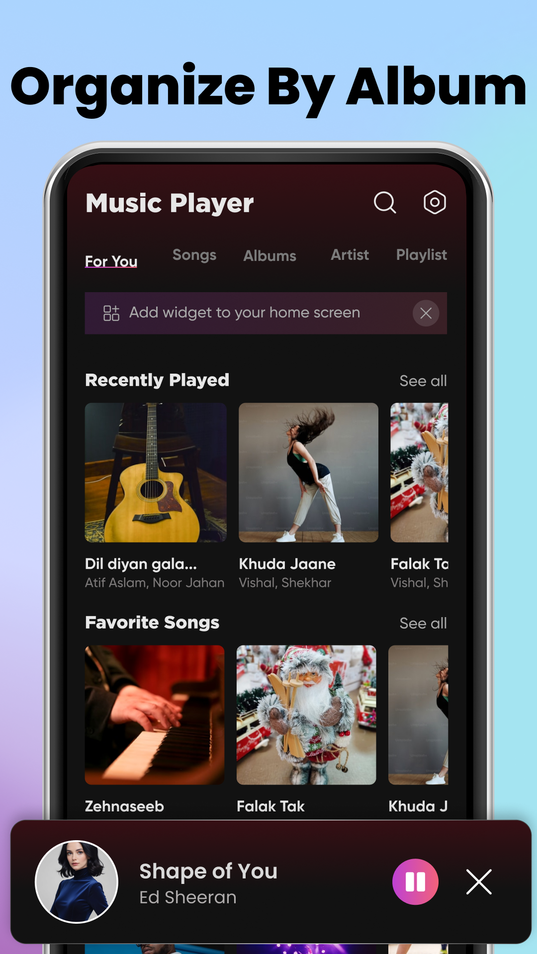 اسکرین شات 6 برنامه Music Player 2026: Offline MP3