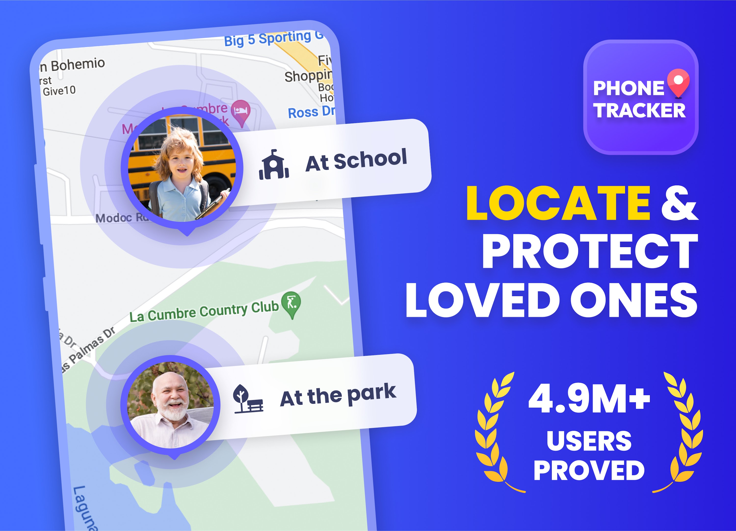 اسکرین شات 1 برنامه Phone Tracker: Phone Locator