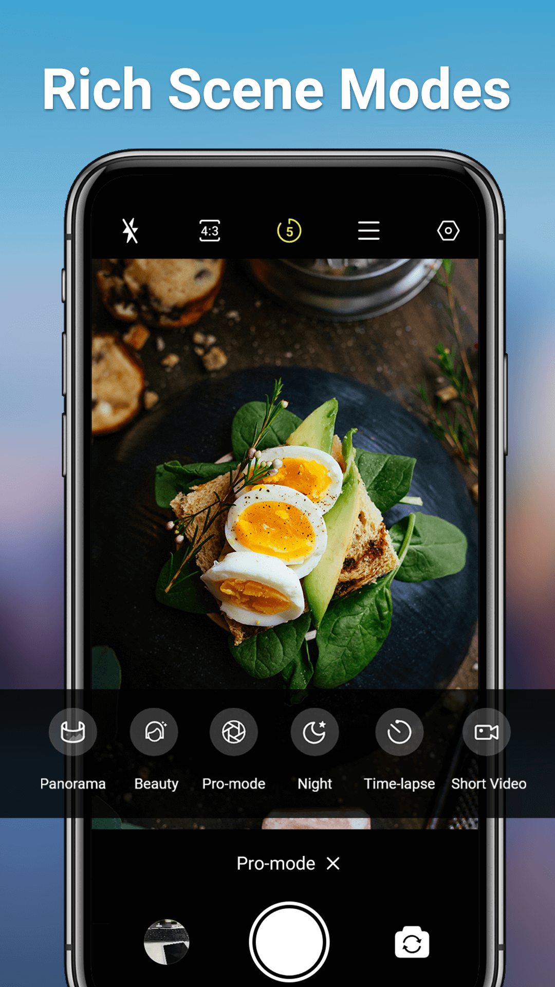 اسکرین شات 7 برنامه Camera for Android - HD Camera