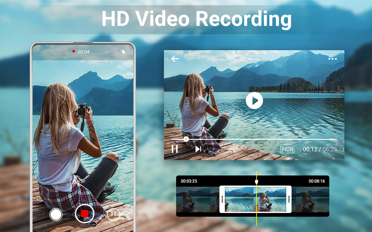 اسکرین شات 8 برنامه HD Camera for Android: 4K Cam