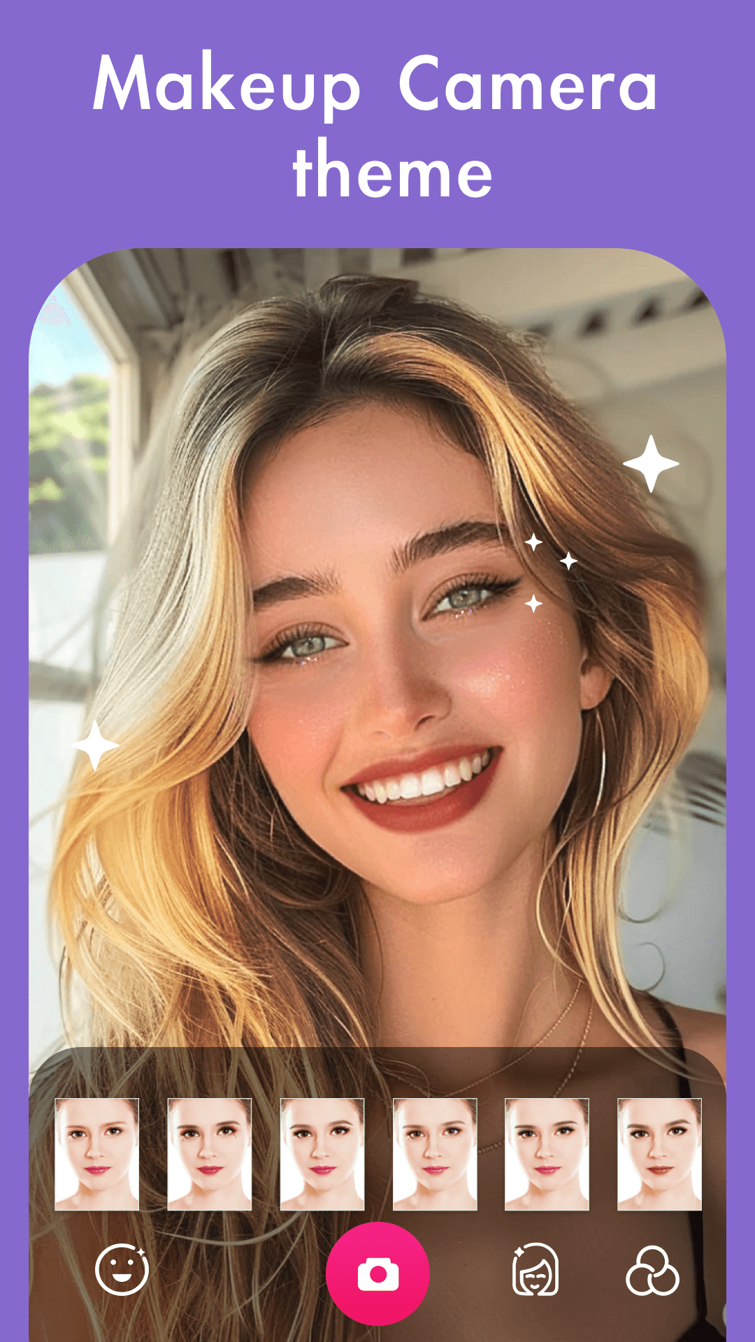 اسکرین شات 6 برنامه Pretty Makeup - Beauty Camera