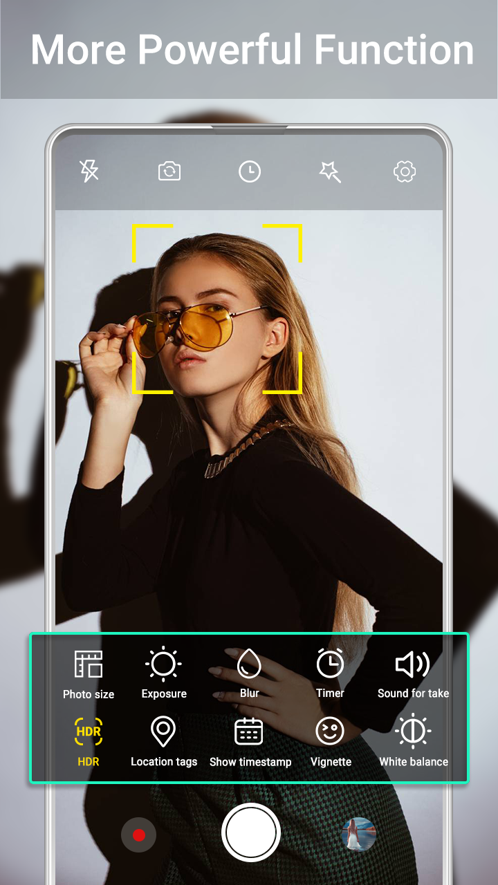 اسکرین شات 4 برنامه HD Camera Pro & Selfie Camera