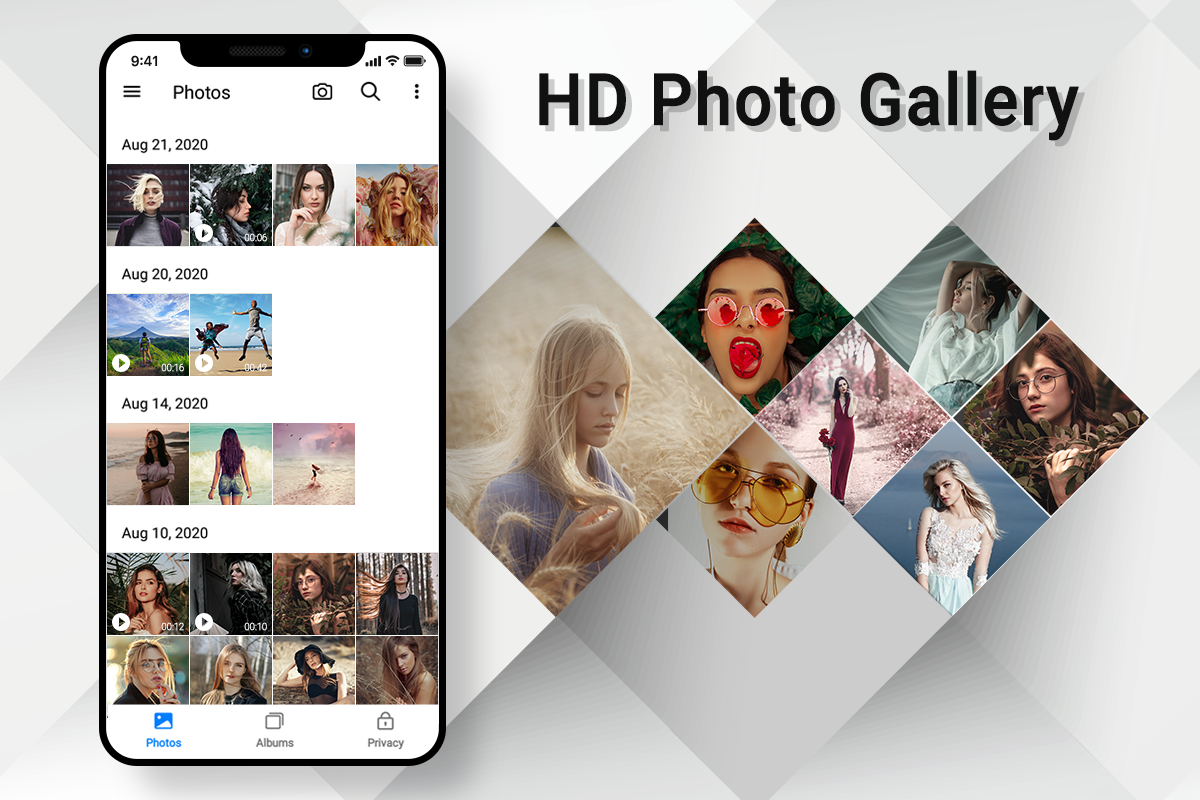 اسکرین شات 1 برنامه Gallery- Photo Album & Gallery