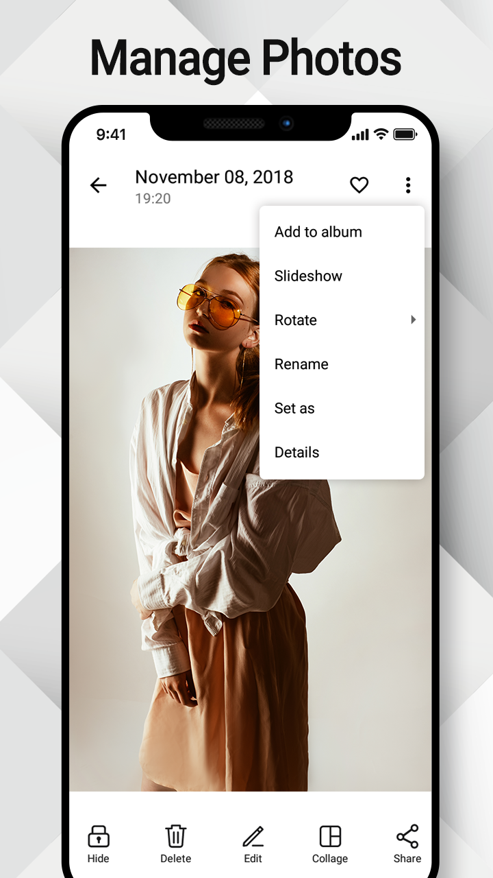 اسکرین شات 5 برنامه Gallery- Photo Album & Gallery