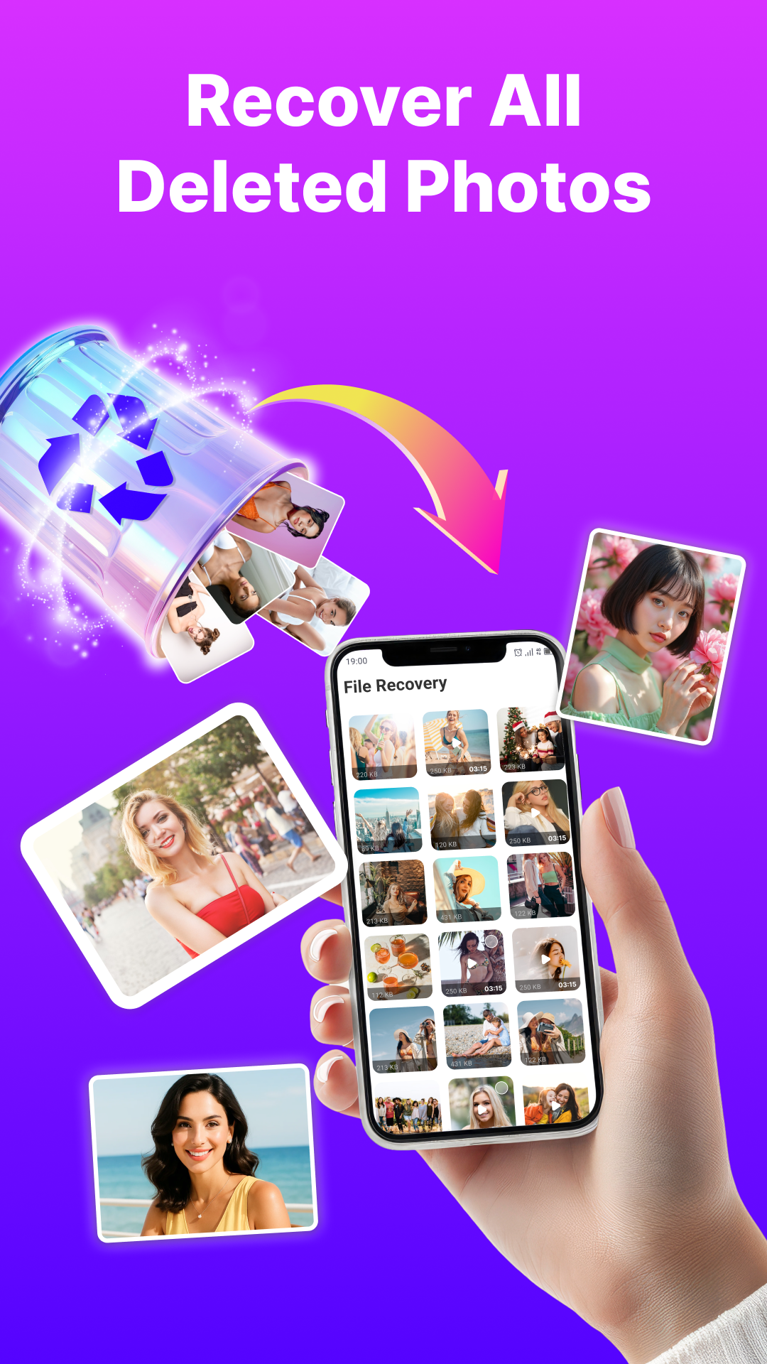اسکرین شات 1 برنامه Photo Recovery, All Restore