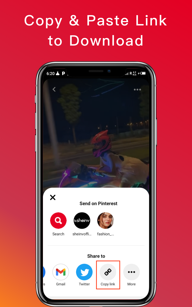 اسکرین شات 1 برنامه Video Downloader for Pinterest