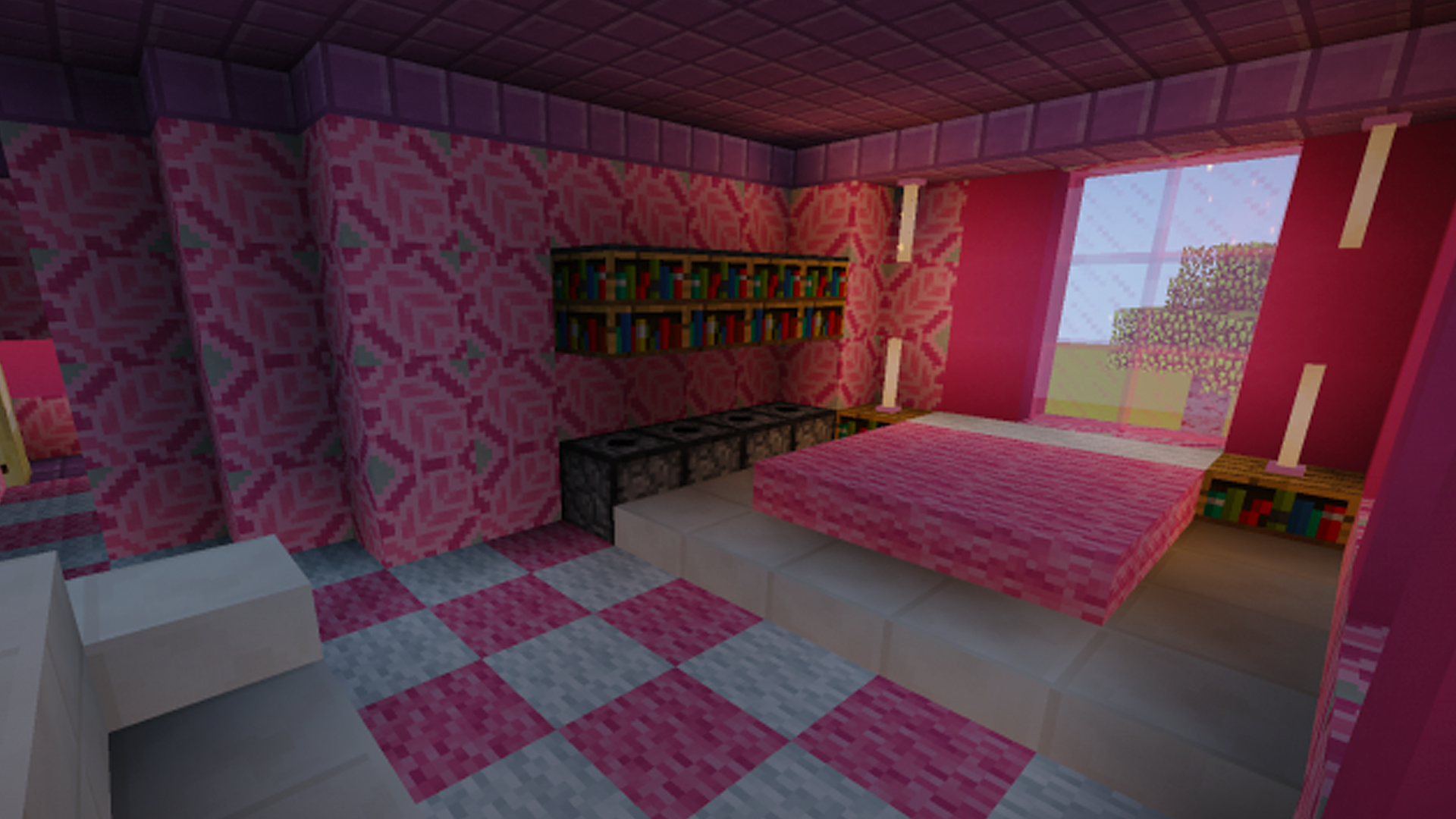 اسکرین شات 2 برنامه Pink doll house for MCPE