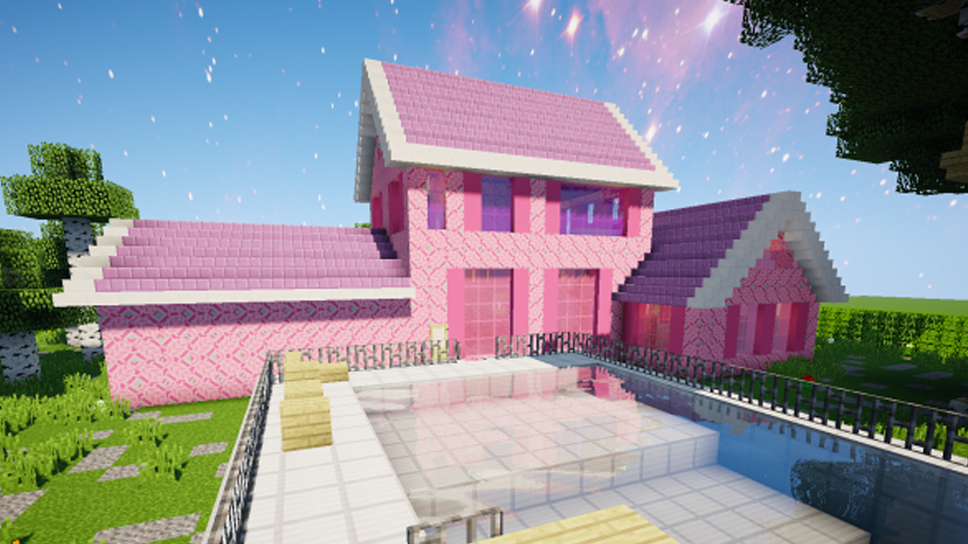 اسکرین شات 3 برنامه Pink doll house for MCPE