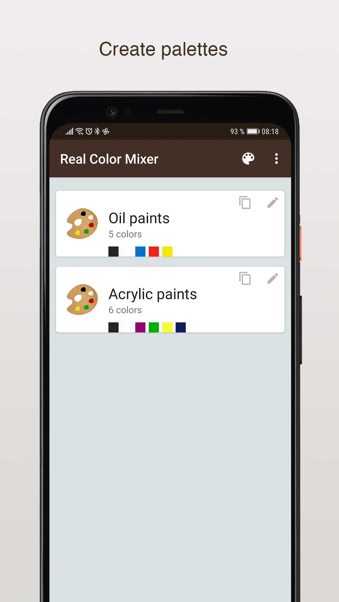 اسکرین شات 1 برنامه Real Color Mixer