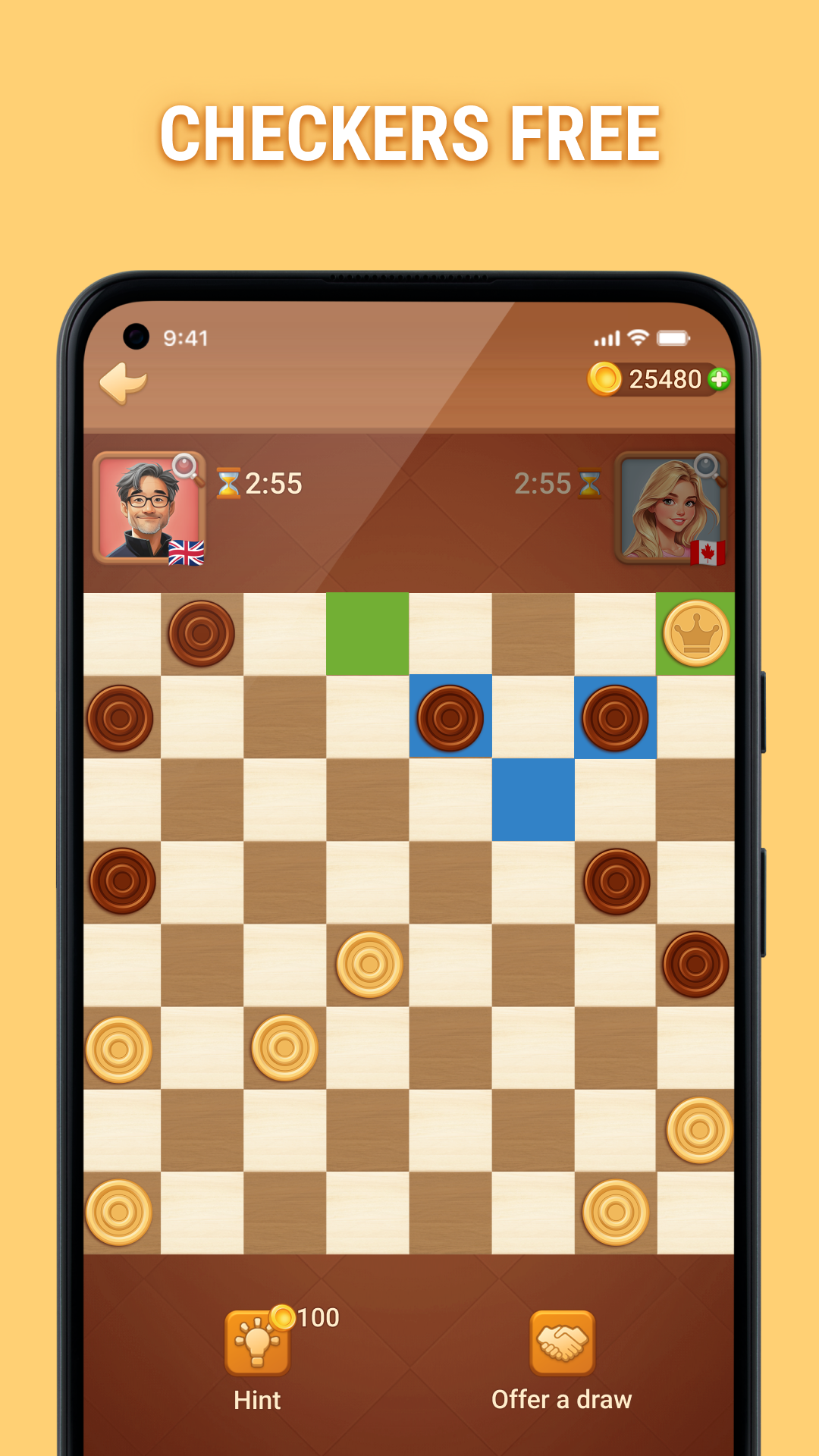 اسکرین شات 5 بازی Checkers Online