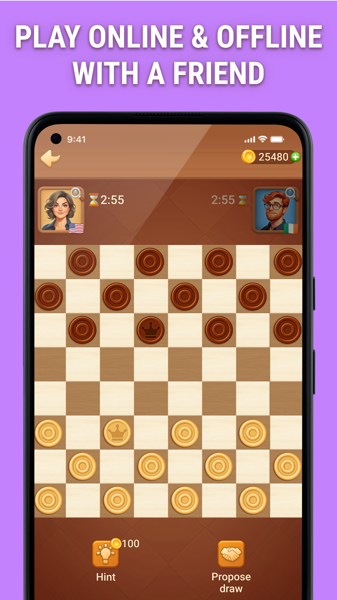 اسکرین شات 2 بازی Checkers - multiplayer