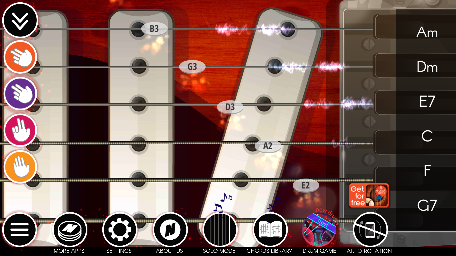 اسکرین شات 2 برنامه Electric Guitar