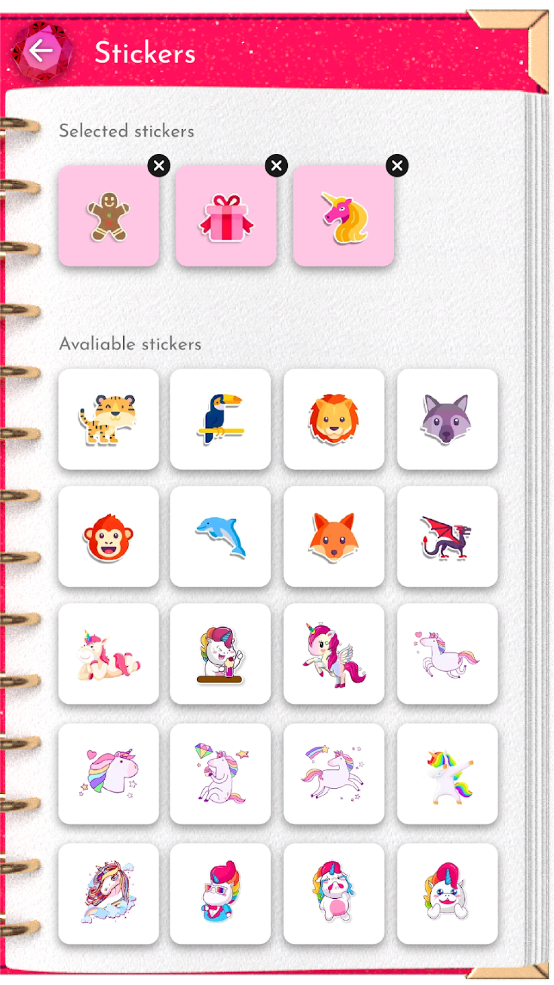 اسکرین شات 6 برنامه Unicorn Diary (lock - PIN)