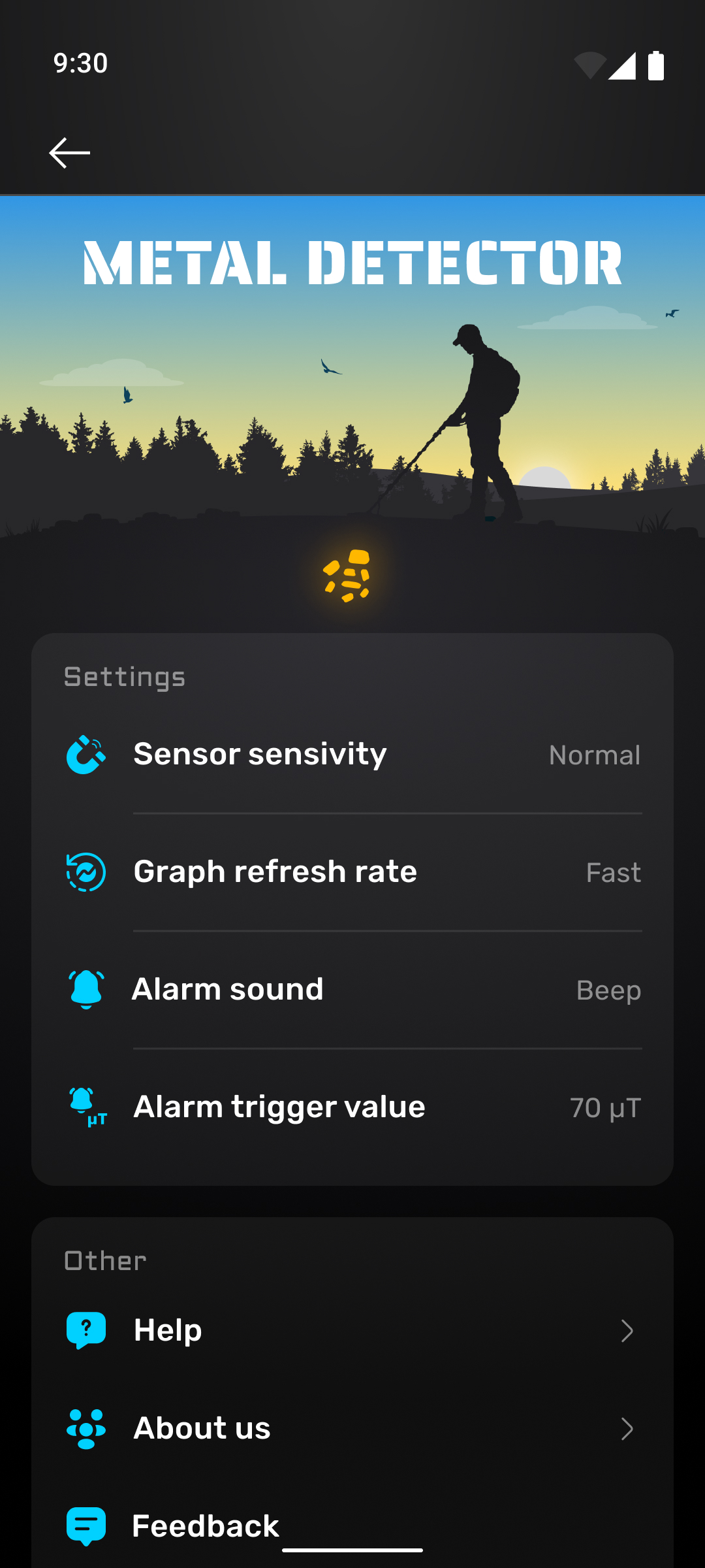 اسکرین شات 6 برنامه Metal Detector