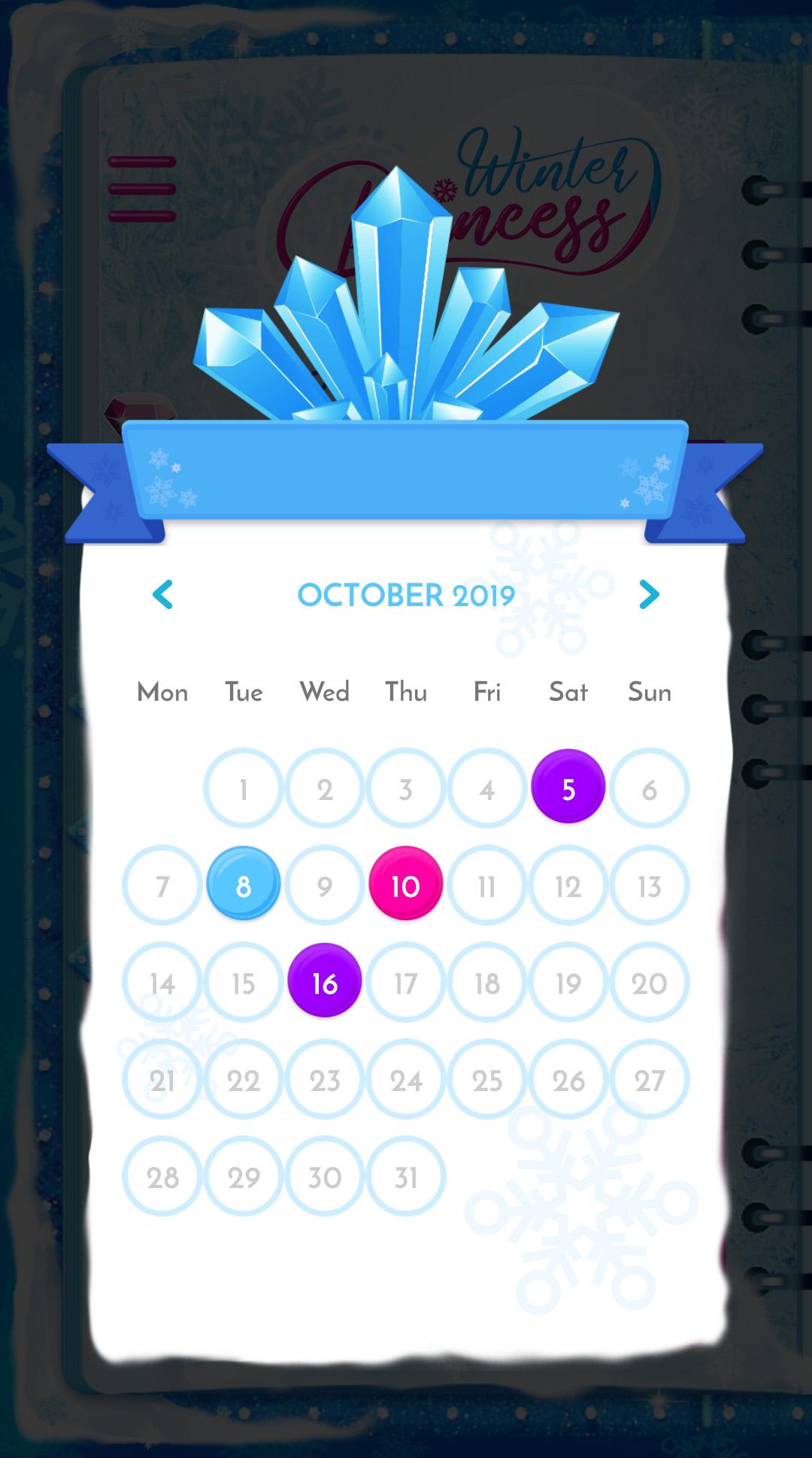 اسکرین شات 7 برنامه Winter Princess Diary: Lock