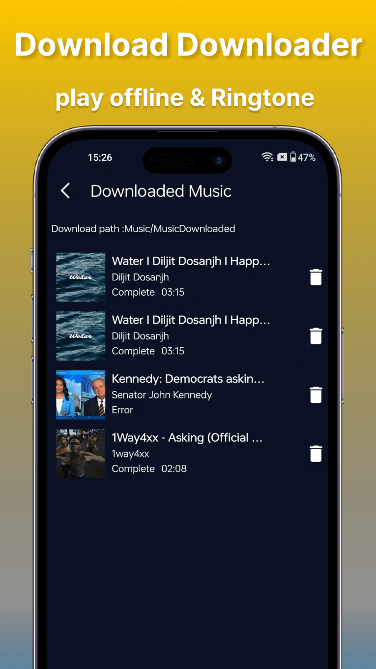 اسکرین شات 4 برنامه Offline Music Player: Play MP3