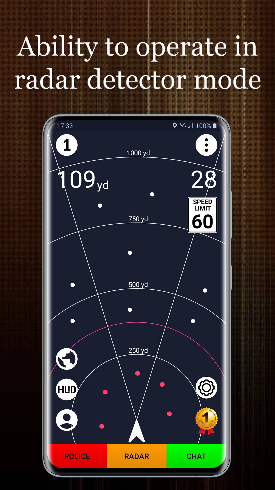 اسکرین شات 1 برنامه Police Radar - Camera Detector