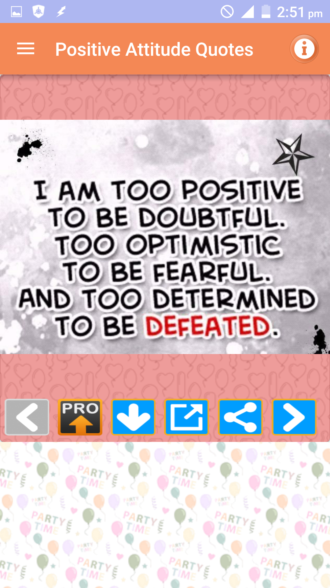 اسکرین شات 1 برنامه Positive Thinking Status Pics