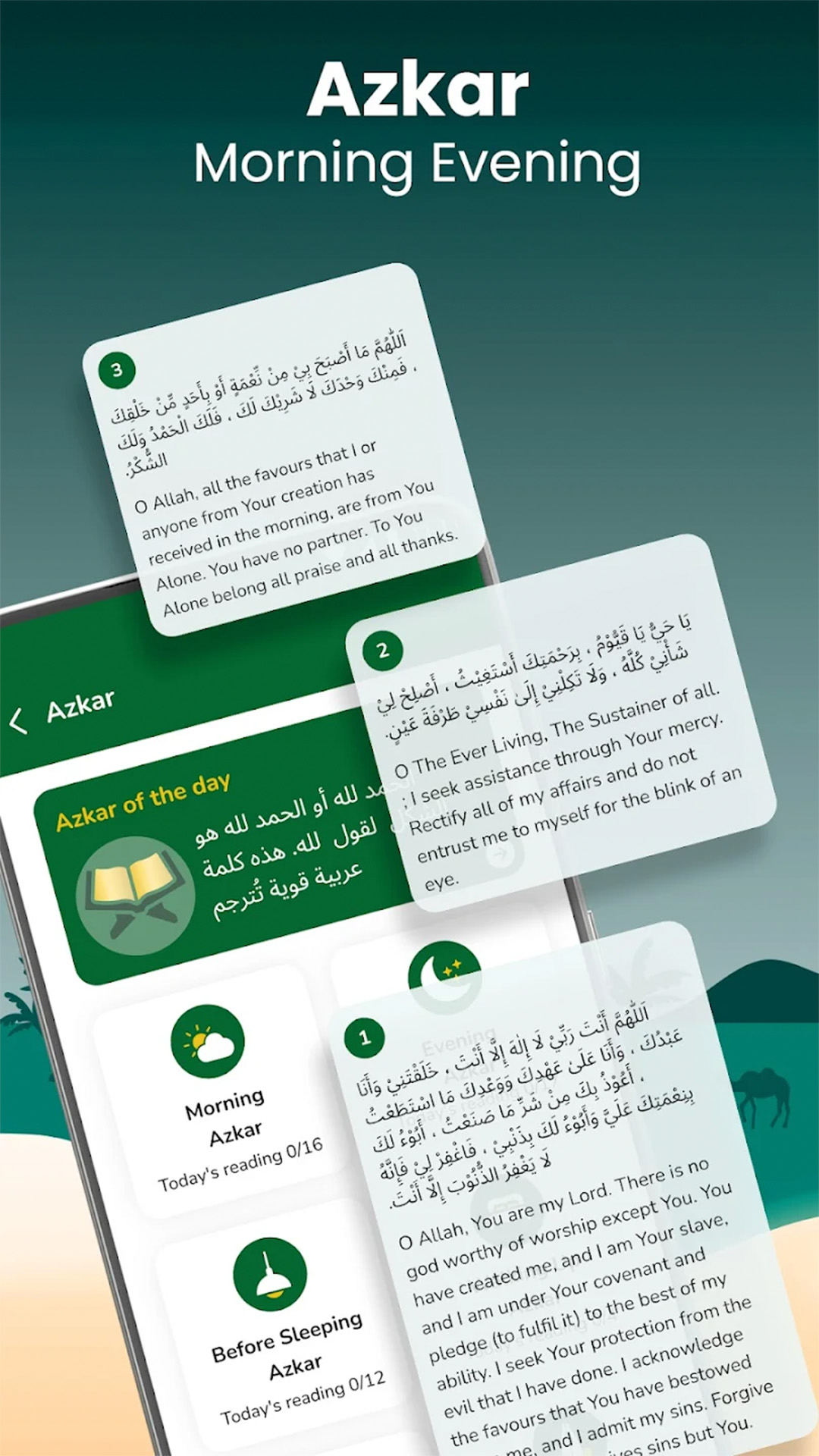 اسکرین شات 5 برنامه Muslim Prayer - Qibla Compass