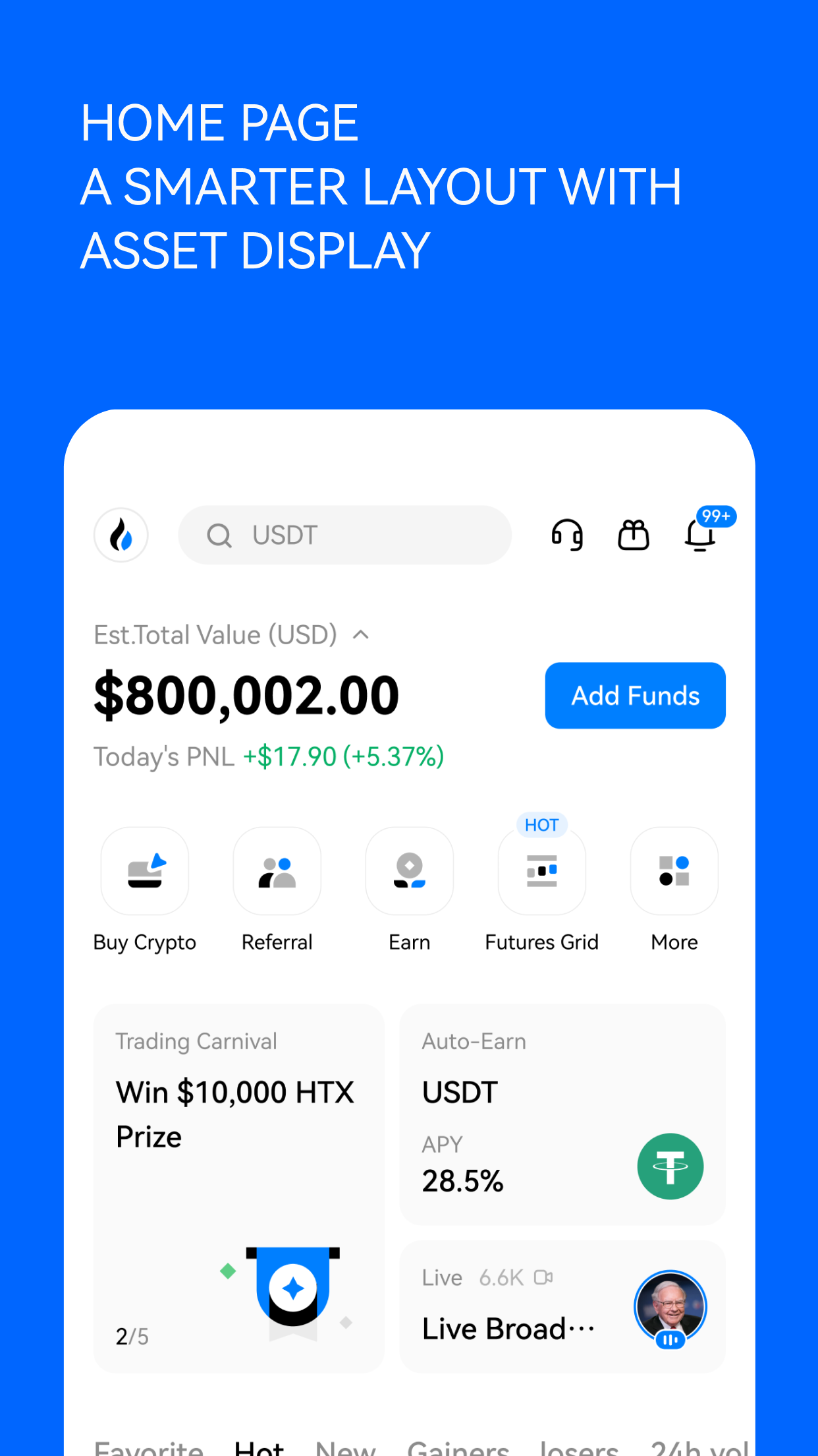 اسکرین شات 2 برنامه HTX: Buy Crypto & Bitcoin