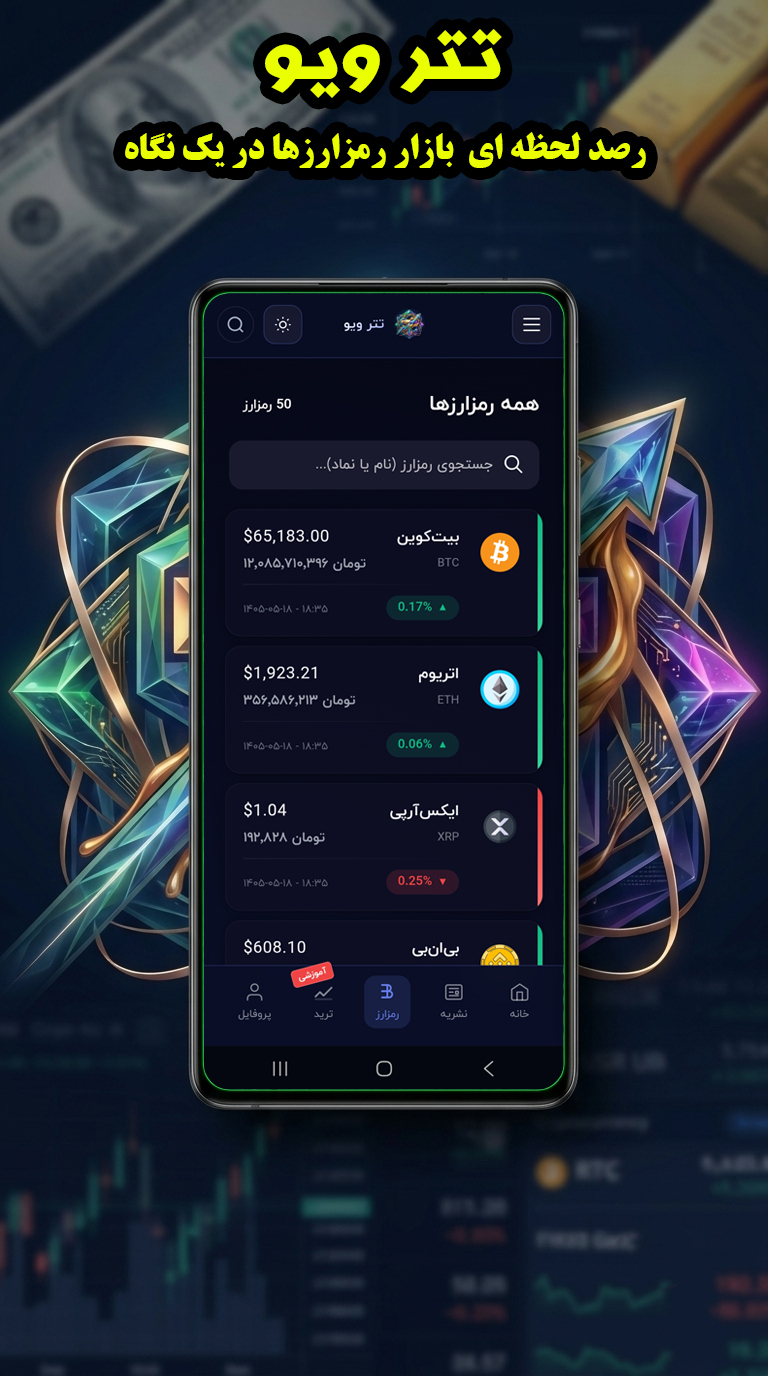 اسکرین شات 5 برنامه ‏تتر ویو - قیمت تتر، طلا و سایر بازارها