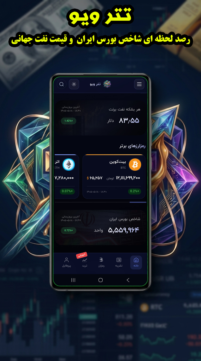 اسکرین شات 4 برنامه ‏تتر ویو - قیمت تتر، طلا و سایر بازارها