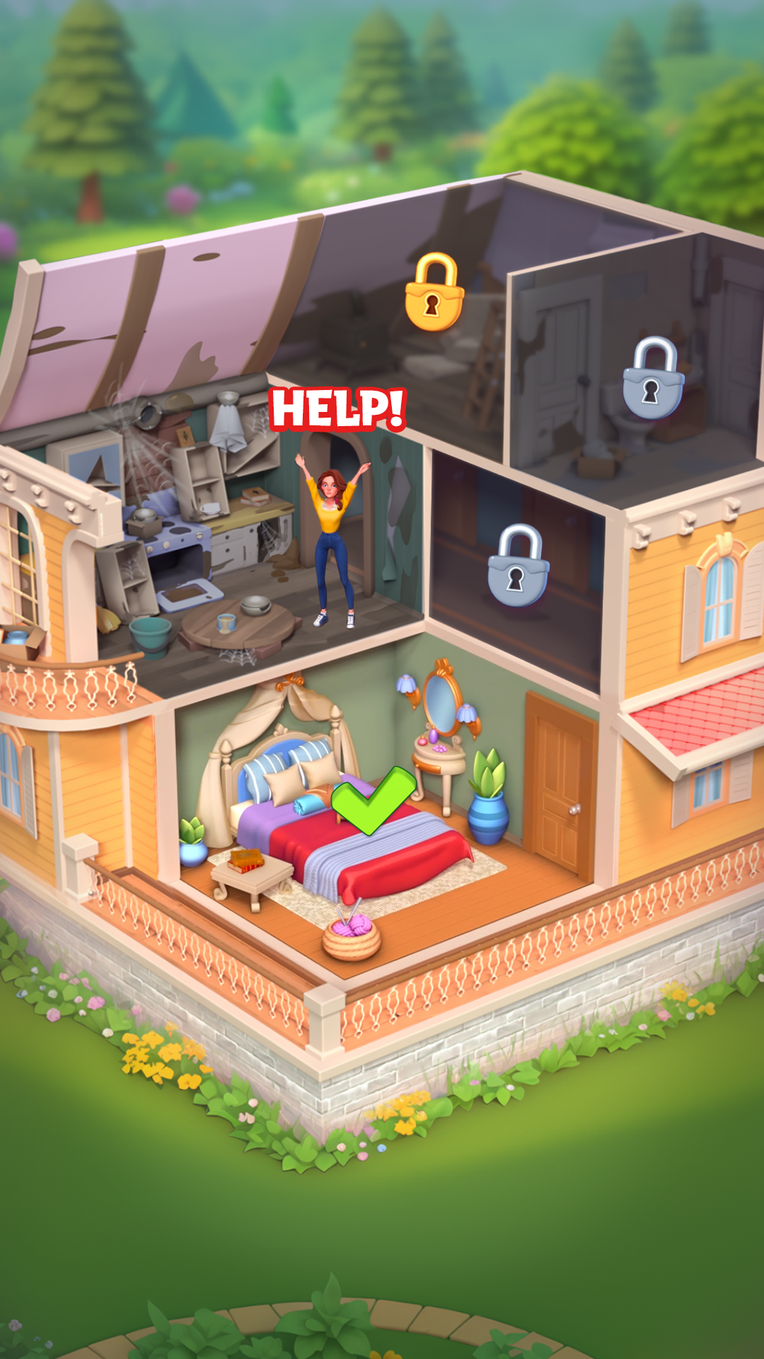 اسکرین شات 6 بازی Merge Hotel Empire-Design Game