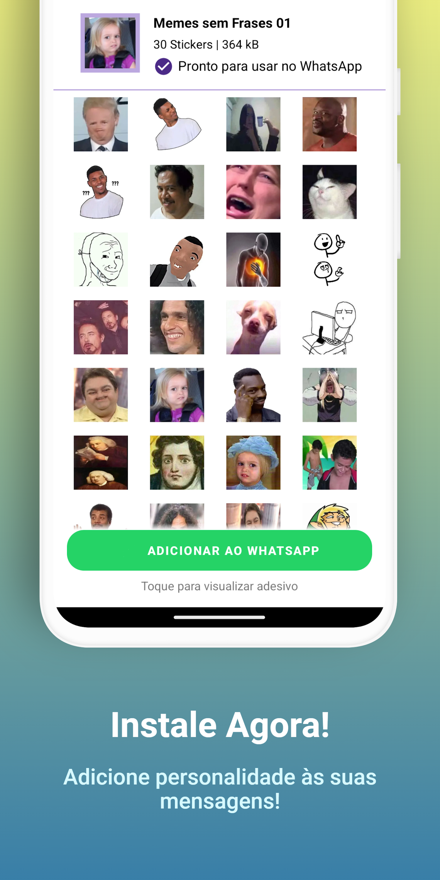 اسکرین شات 4 برنامه Stickers: funny memes jokes