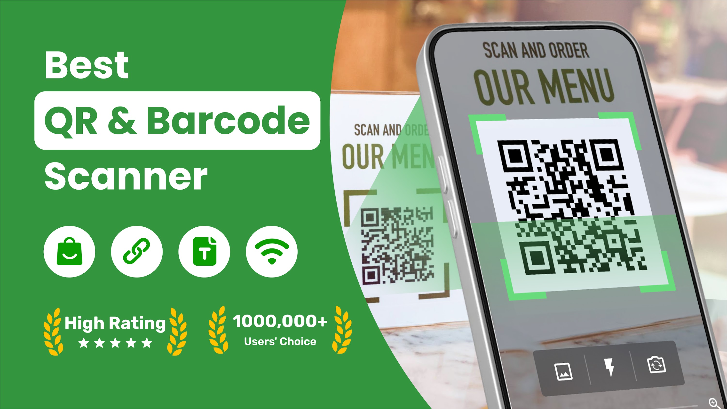 اسکرین شات 1 برنامه QR Code Scanner & QR Reader