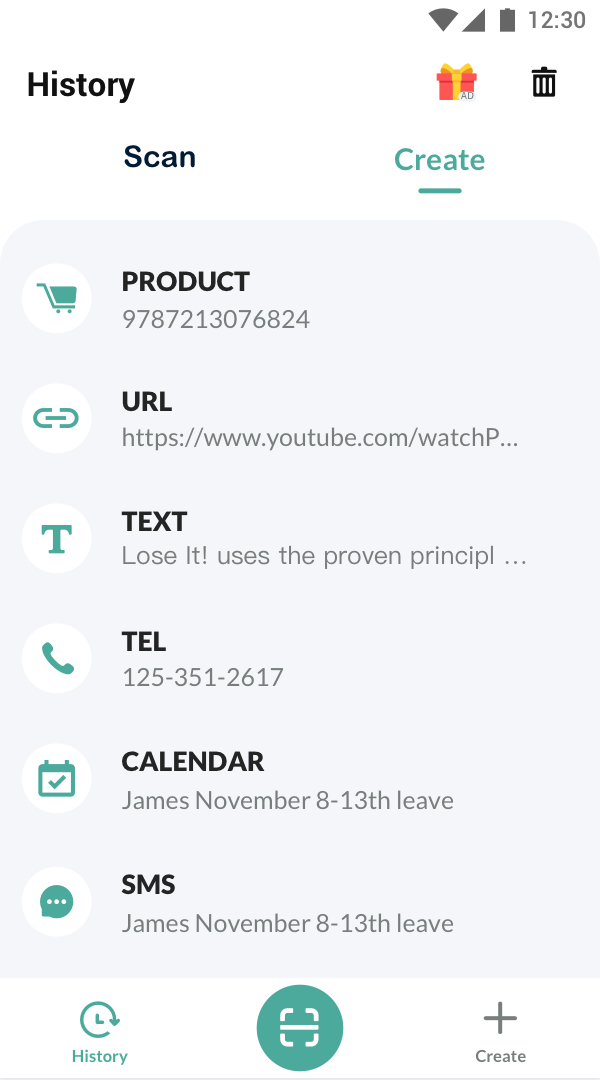 اسکرین شات 3 برنامه QR Code Scanner: Read Barcode