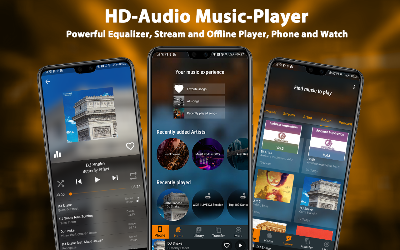 اسکرین شات 1 برنامه WearMedia Musik Player Wear