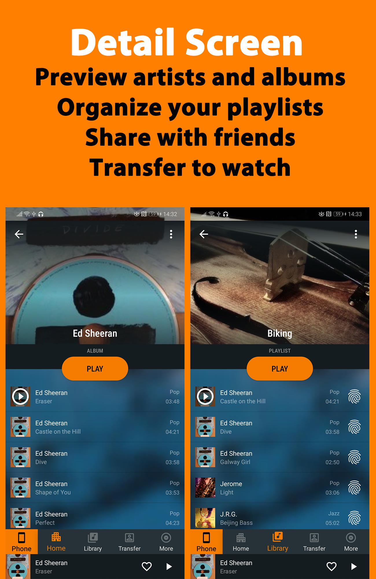 اسکرین شات 3 برنامه WearMedia Musik Player Wear