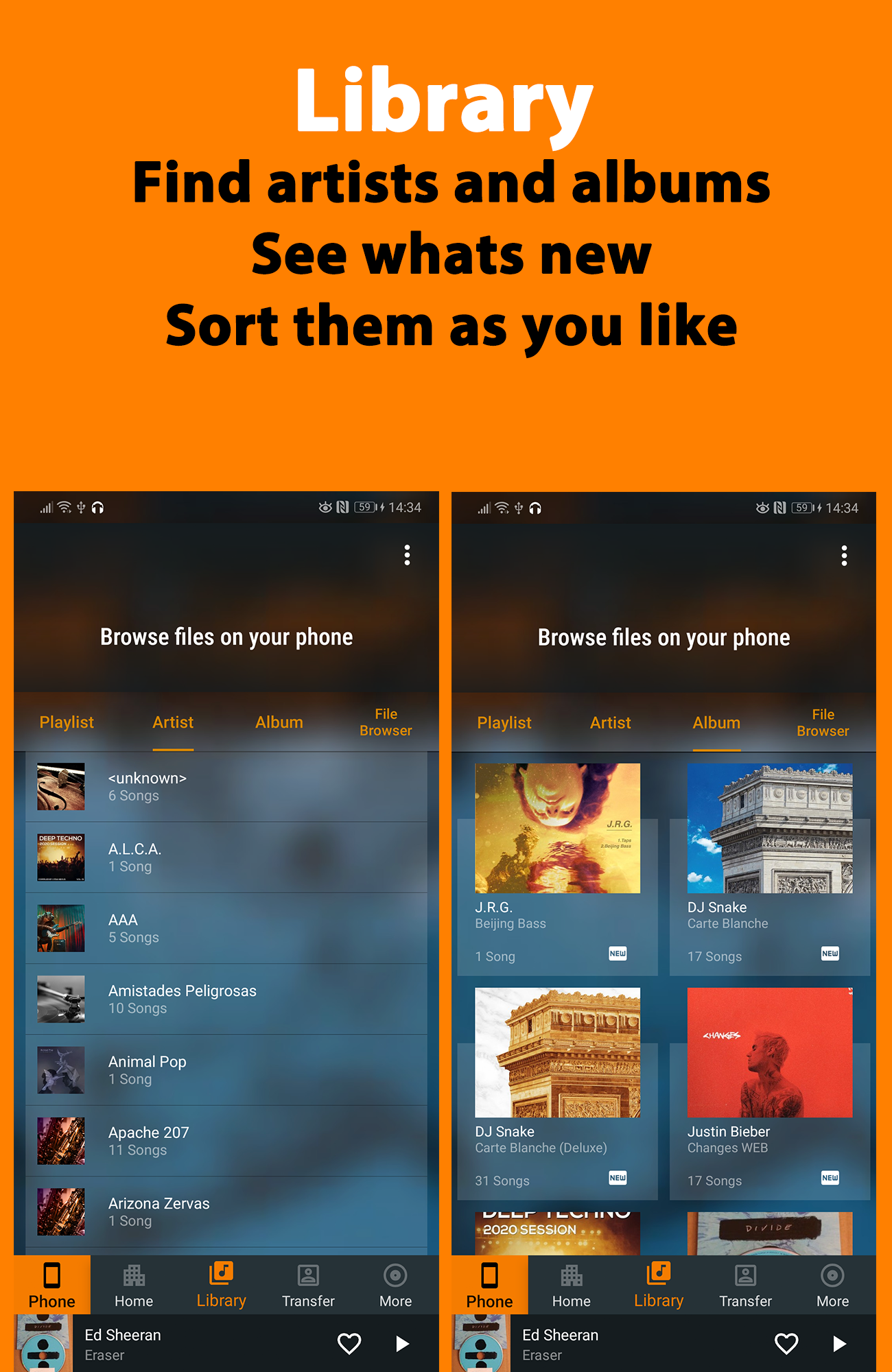 اسکرین شات 6 برنامه WearMedia Musik Player Wear