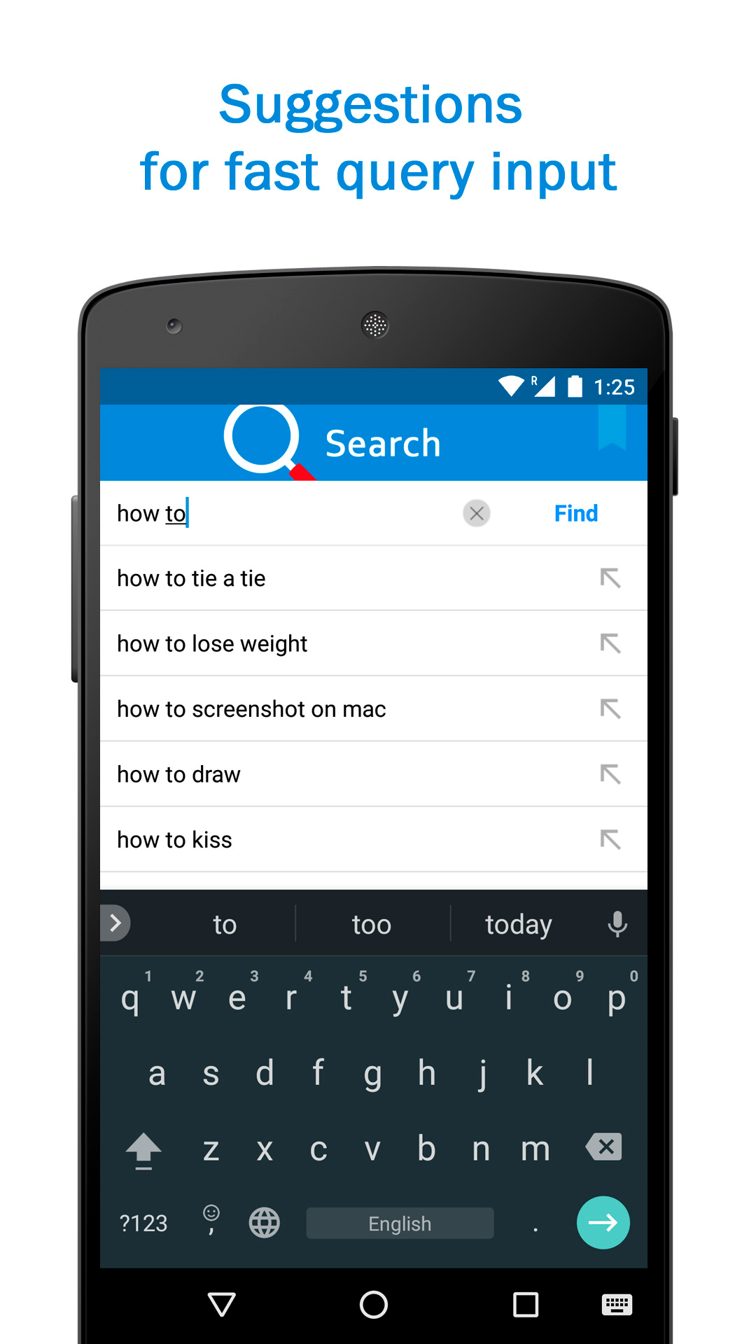 اسکرین شات 1 برنامه Smart Search & Web Browser
