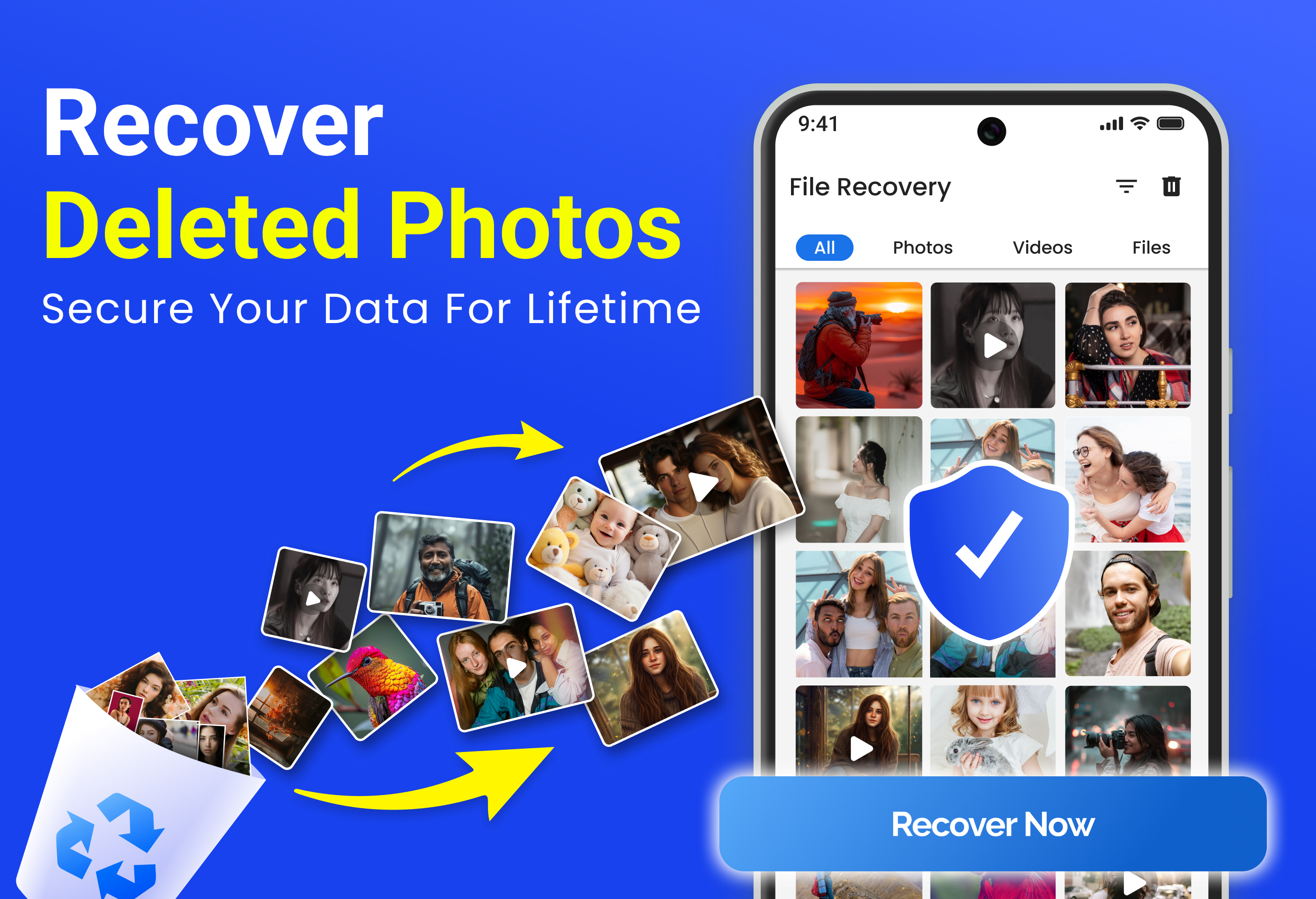 اسکرین شات 1 برنامه Photo Recovery - Data Recovery