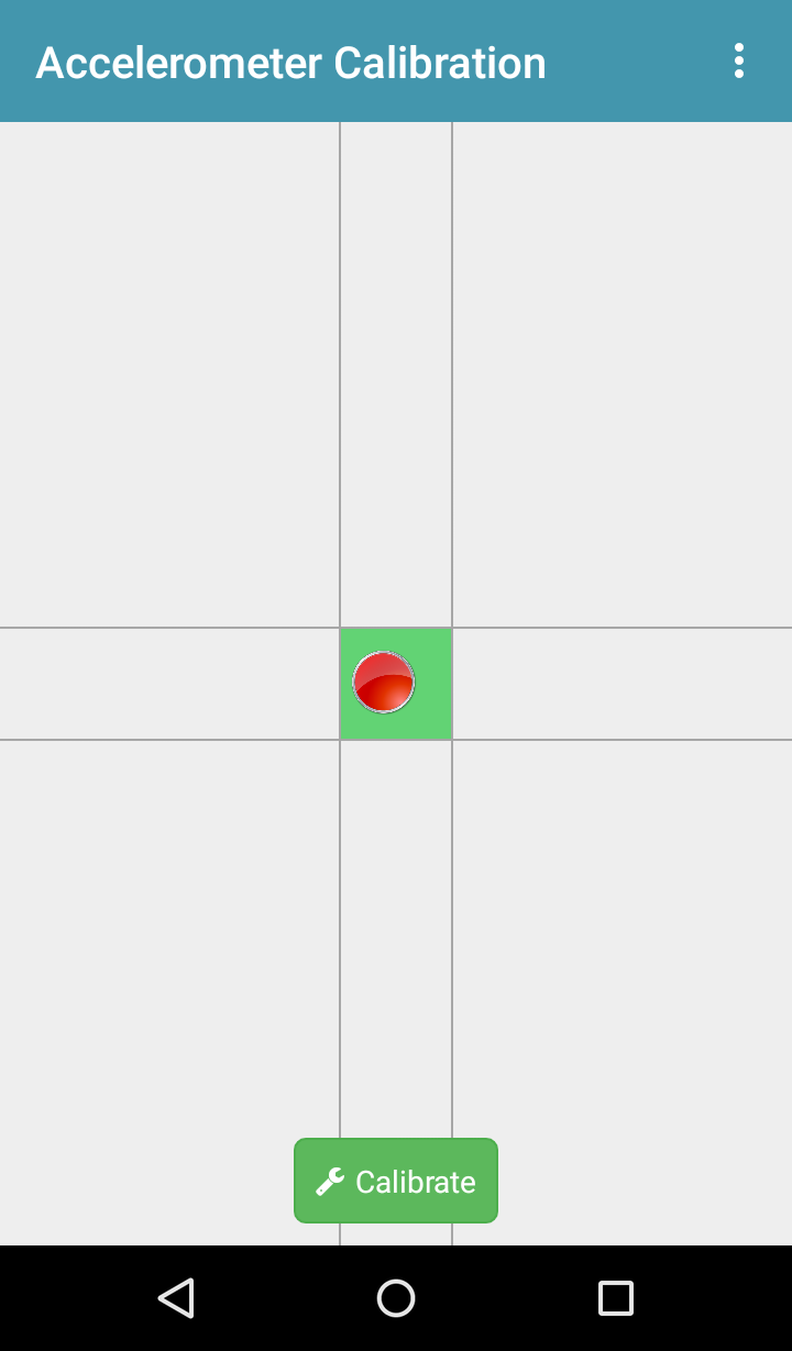 اسکرین شات 2 برنامه Accelerometer Calibration
