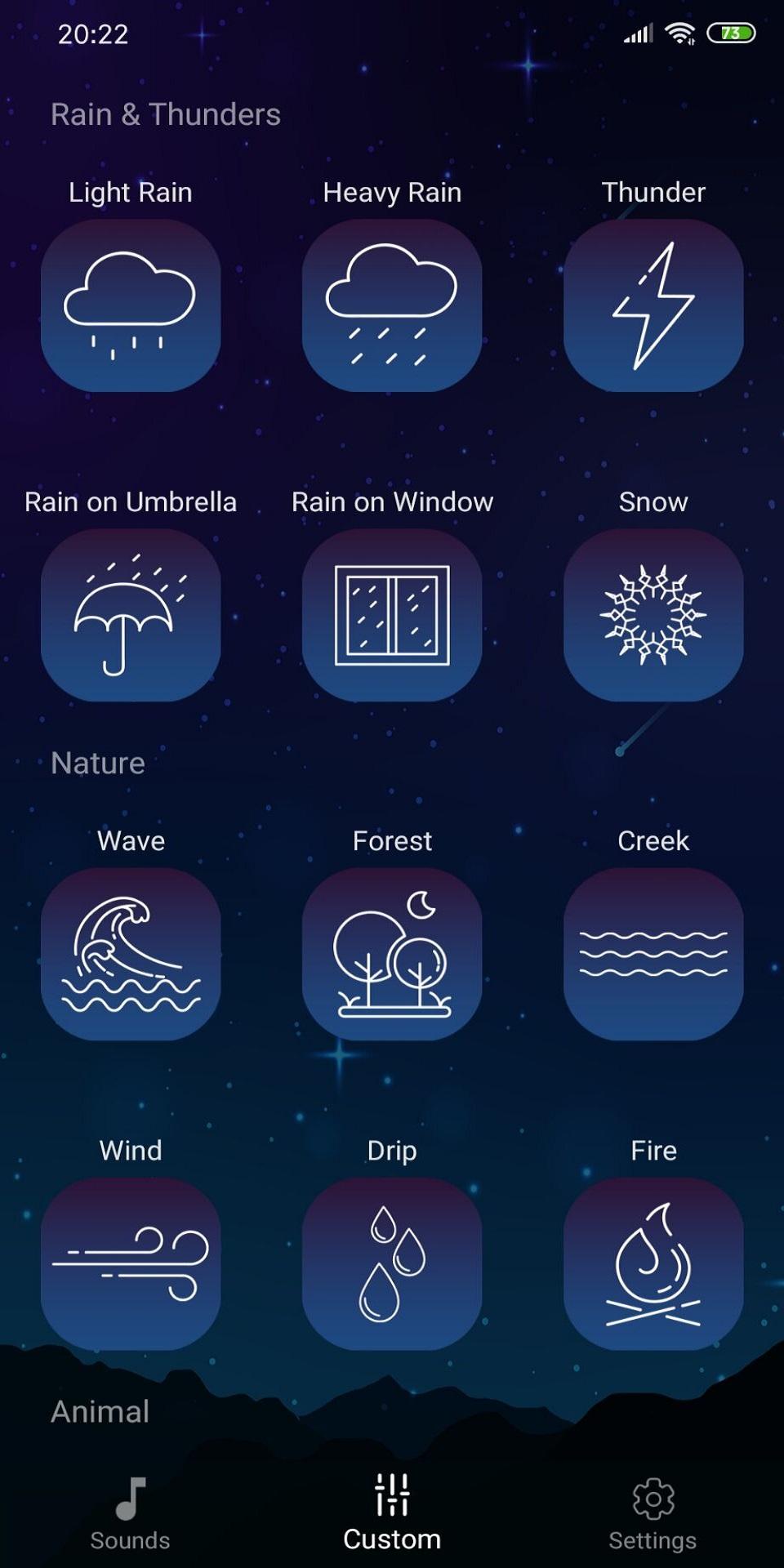 اسکرین شات 7 برنامه Sleep Sounds - sleep melodies