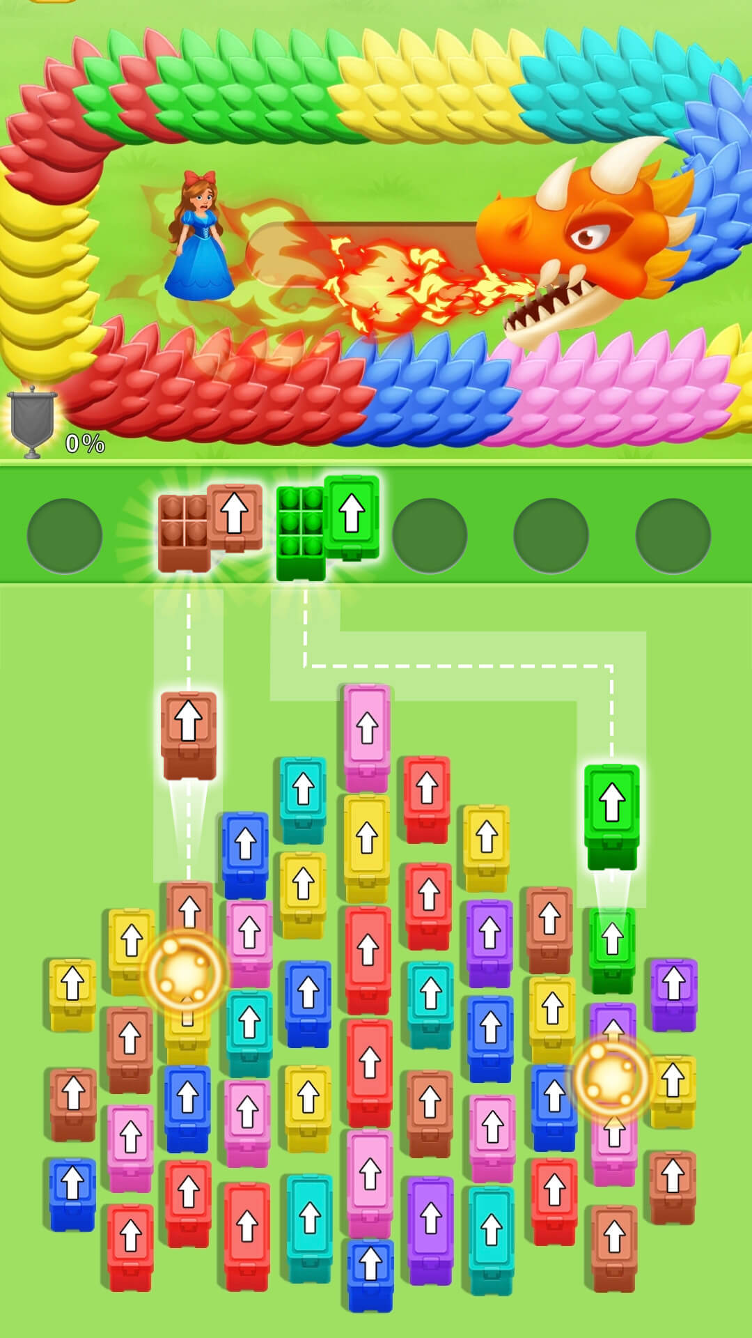 اسکرین شات 3 بازی Save the Girl: Dragon Puzzle