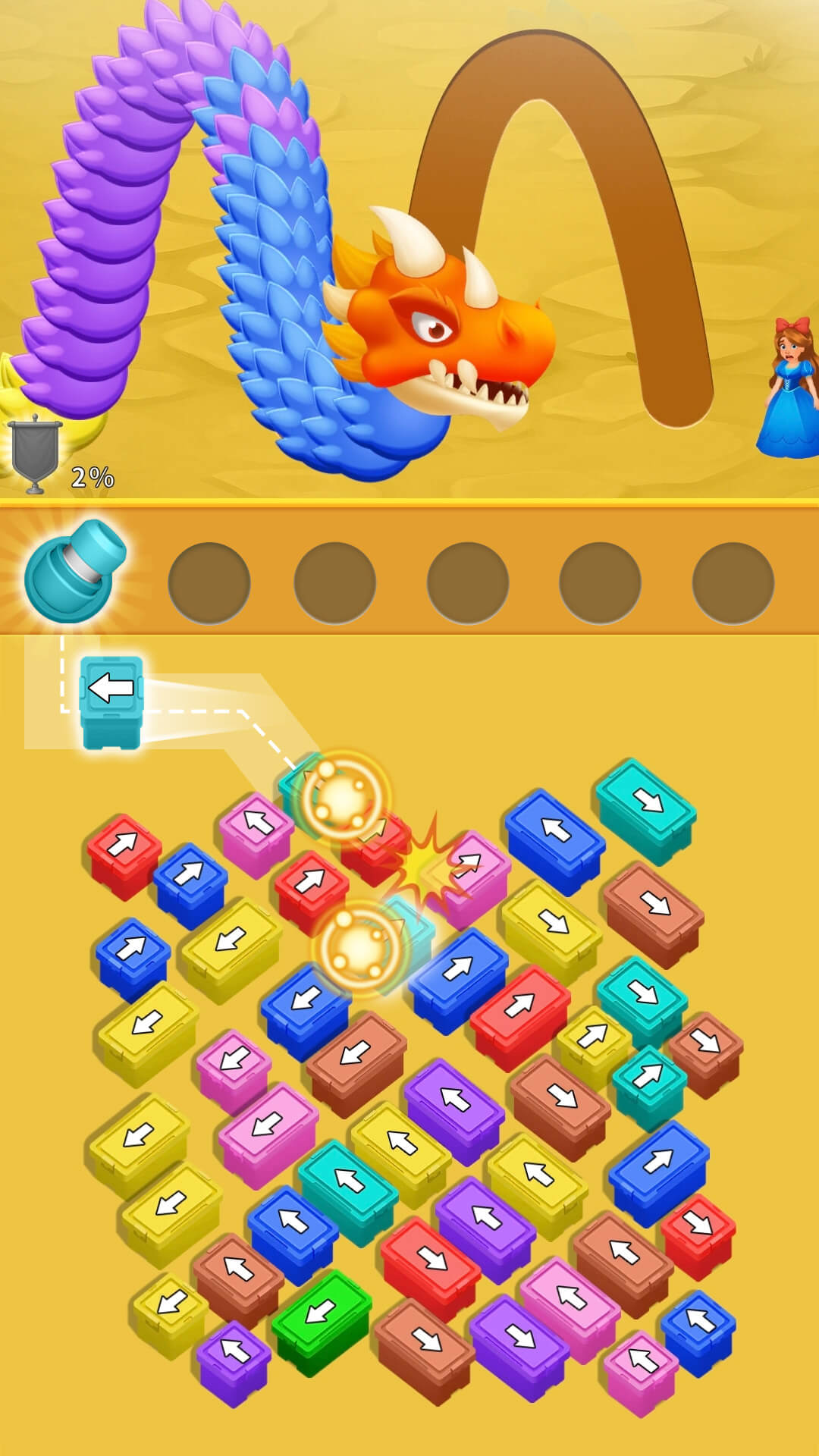 اسکرین شات 2 بازی Save the Girl: Dragon Puzzle