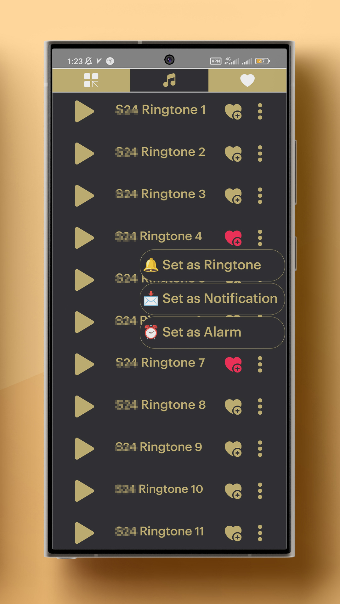 اسکرین شات 5 برنامه Ringtones for Galaxy S24 Ultra