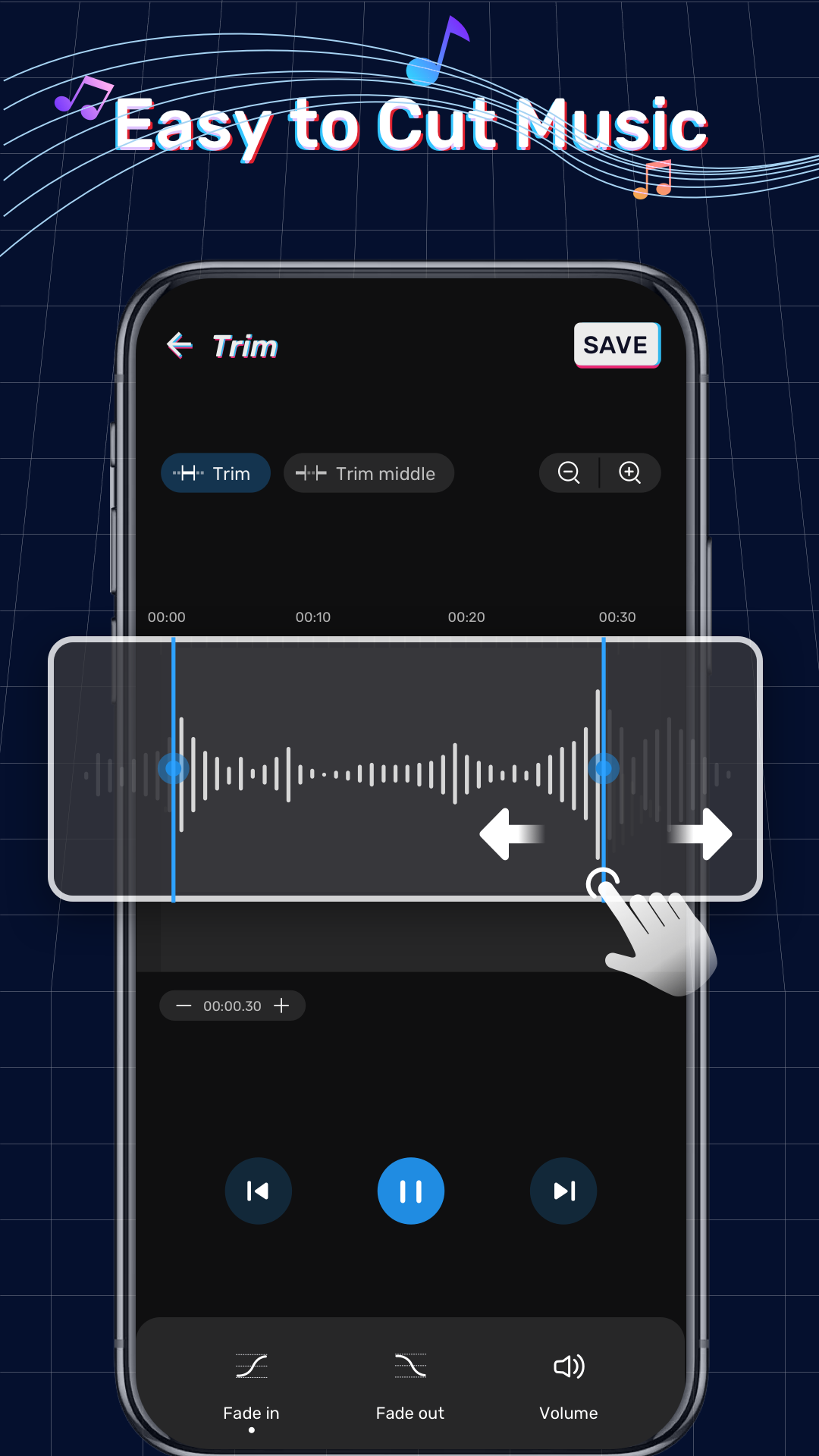اسکرین شات 2 برنامه Ringtone Maker: Music Cutter
