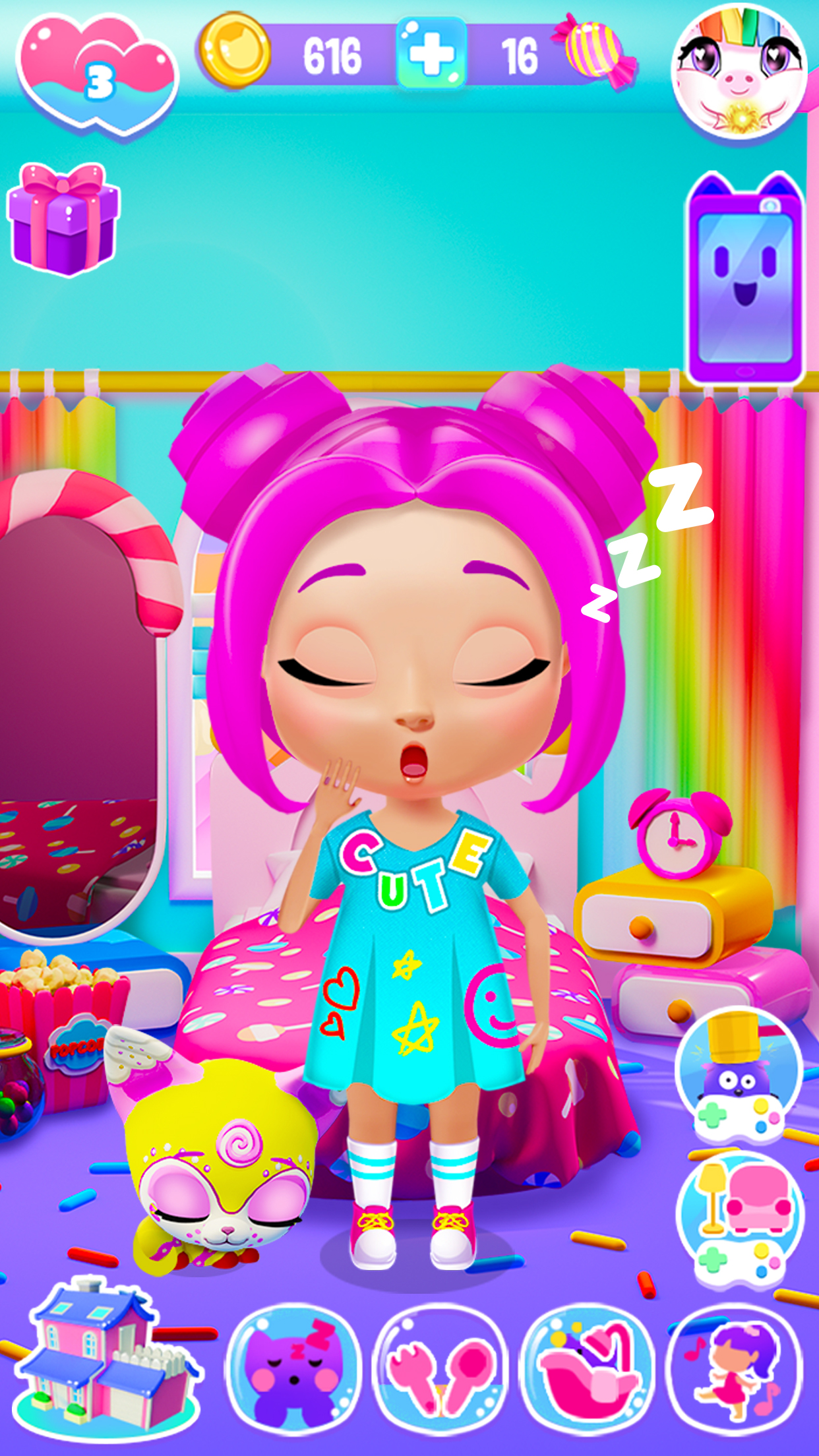 اسکرین شات 7 برنامه Girl Games: Pet Care & Dressup