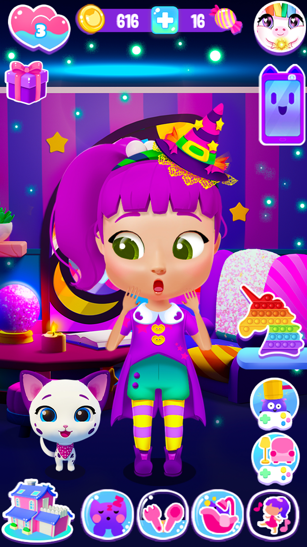 اسکرین شات 2 برنامه Girl Games: Pet Care & Dressup