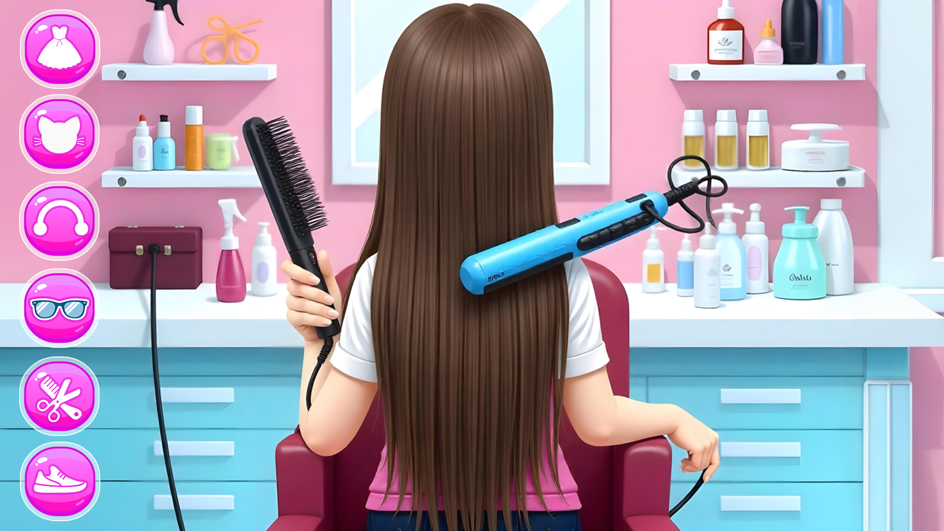 اسکرین شات 4 برنامه Hair Salon and Dress Up Girl