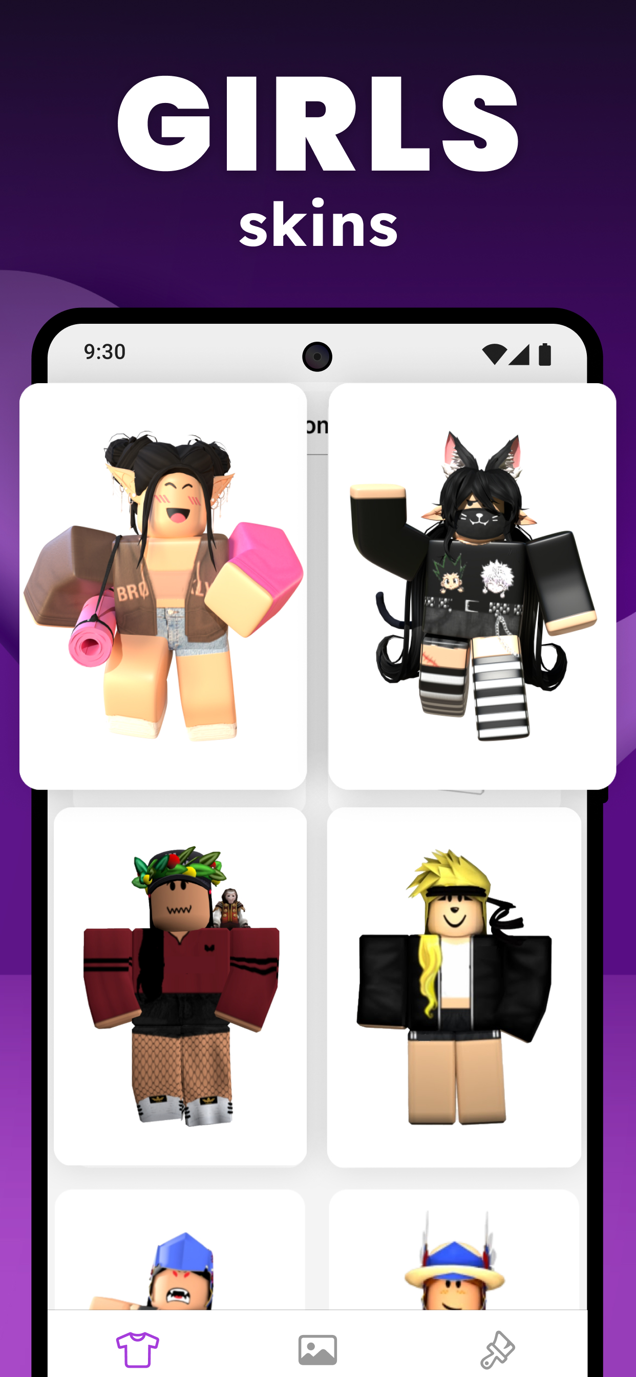اسکرین شات 6 برنامه Skins & Avatars Clothes Maker