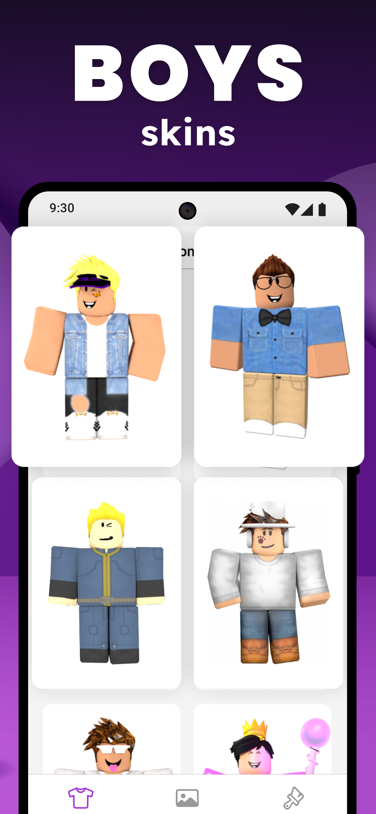 اسکرین شات 8 برنامه Skins & Avatars Clothes Maker