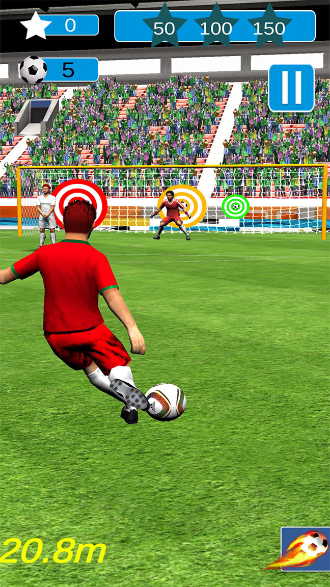 اسکرین شات 2 بازی بازی پنالتی | فوتبال